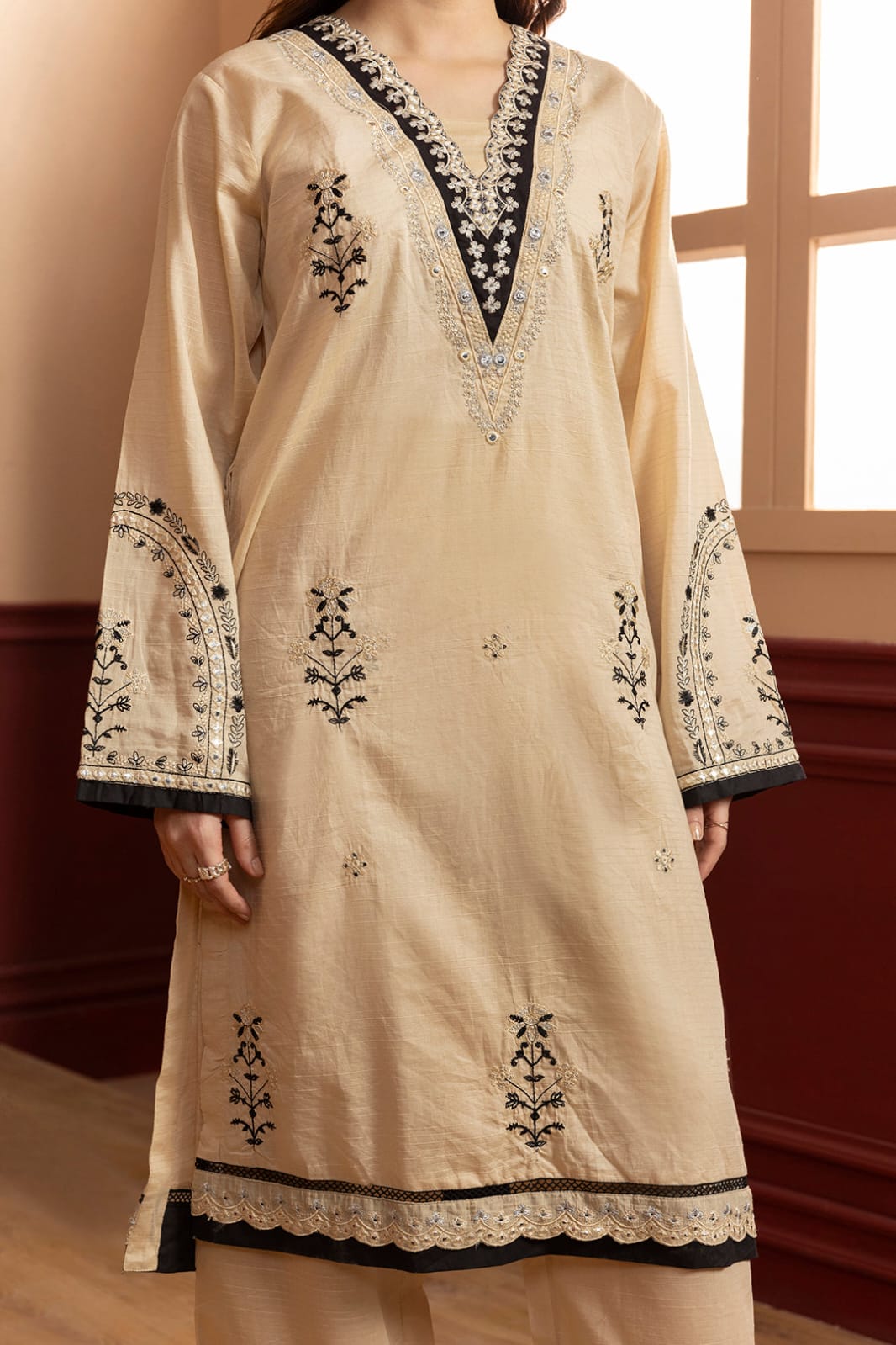 Zellbury Stitched Embroidered Lawn ST 2pc