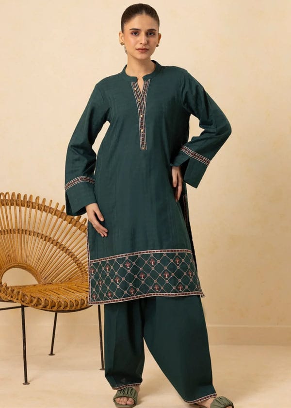 Zellbury Stitched Embroidered Lawn ST 2pc