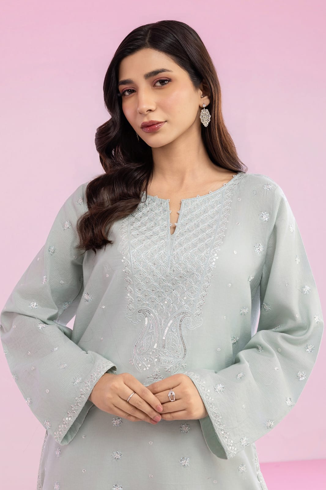 Zellbury Stitched Embroidered Lawn Shirt