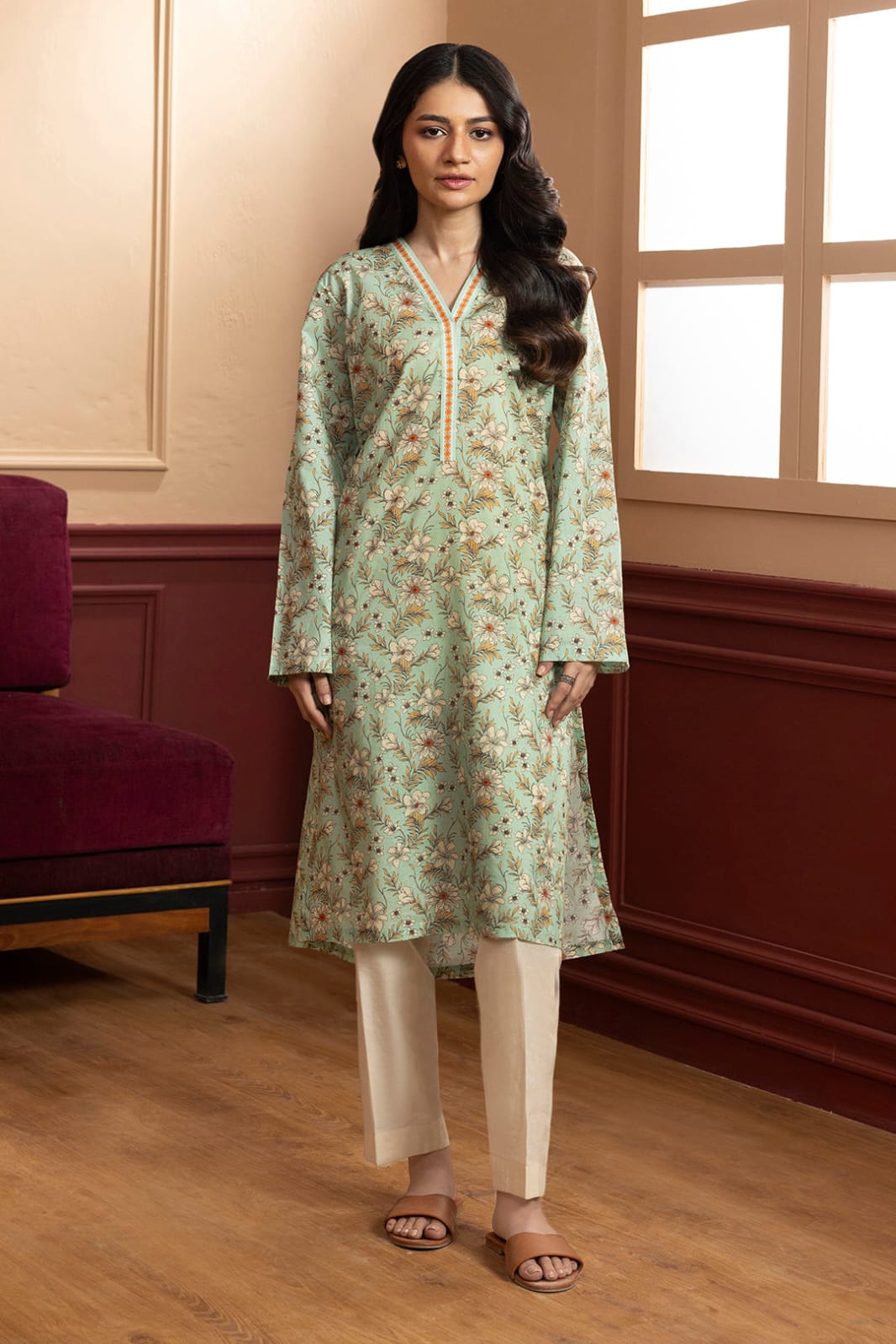Zellbury Stitched Printed Lawn Shirt