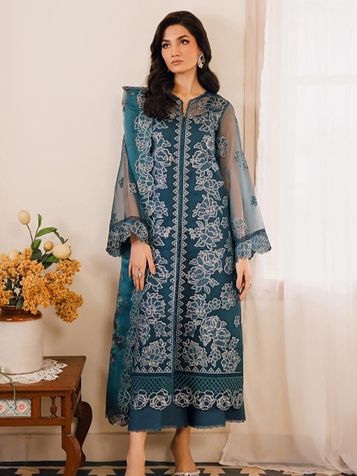 Bin Ilyas Naqsh Luxury Lawn Collection 3pc - Branded Cut Pieces