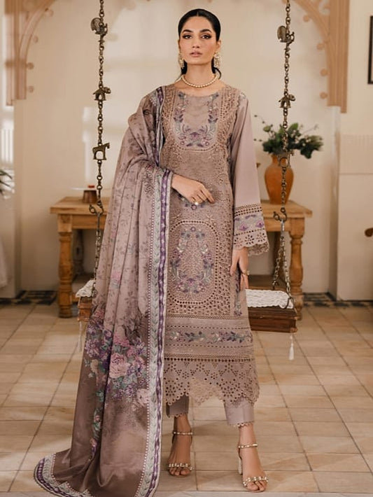 Bin Ilyas Naqsh Luxury Lawn Collection 3pc - Branded Cut Pieces