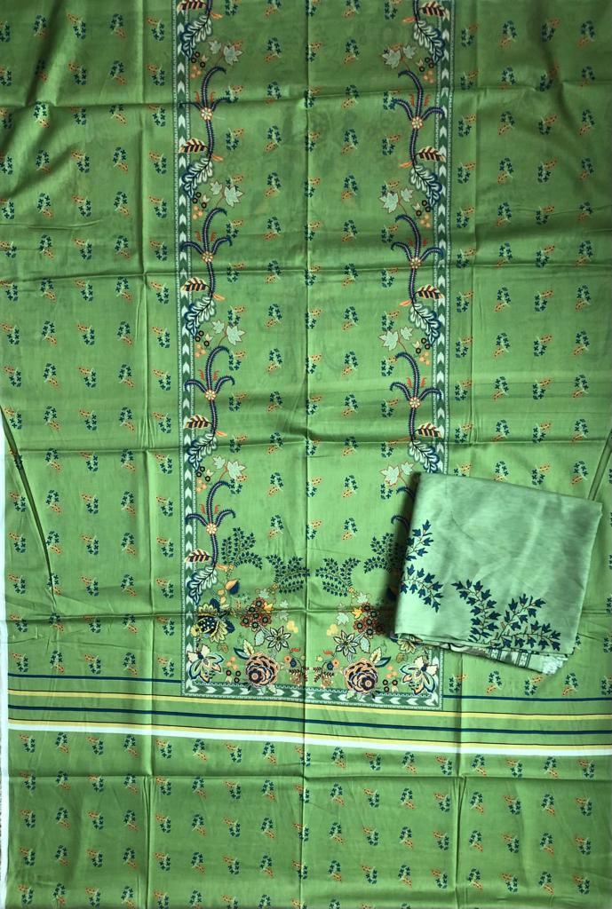 Nishat Unstiched Shirt Dupatta Lawn 2pc - Branded Cut Pieces