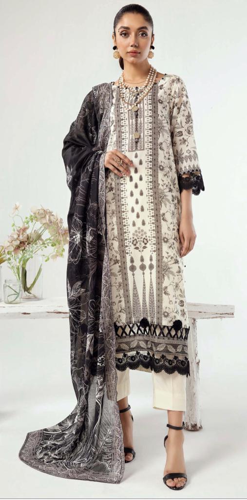 Wirsa By Zainab Khawab e Nobahar Lawn 3pc - Branded Cut Pieces