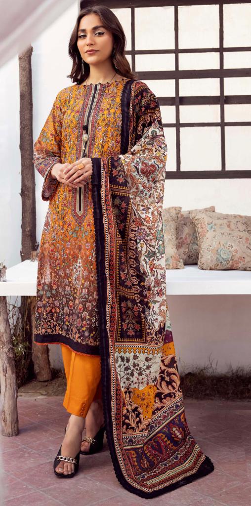 Wirsa By Zainab Khawab e Nobahar Lawn 3pc - Branded Cut Pieces