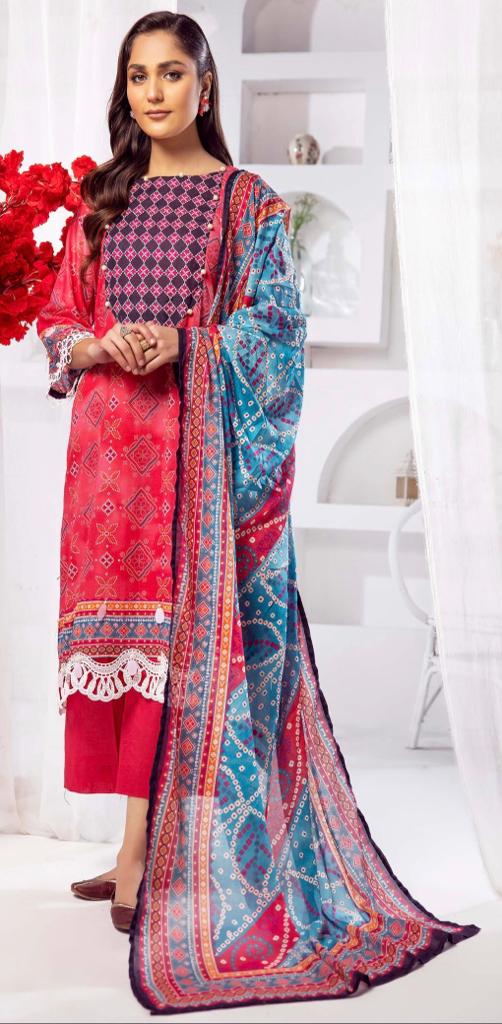 Wirsa By Zainab Khawab e Nobahar Lawn 3pc - Branded Cut Pieces