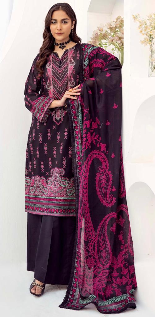 Wirsa By Zainab Khawab e Nobahar Lawn 3pc - Branded Cut Pieces