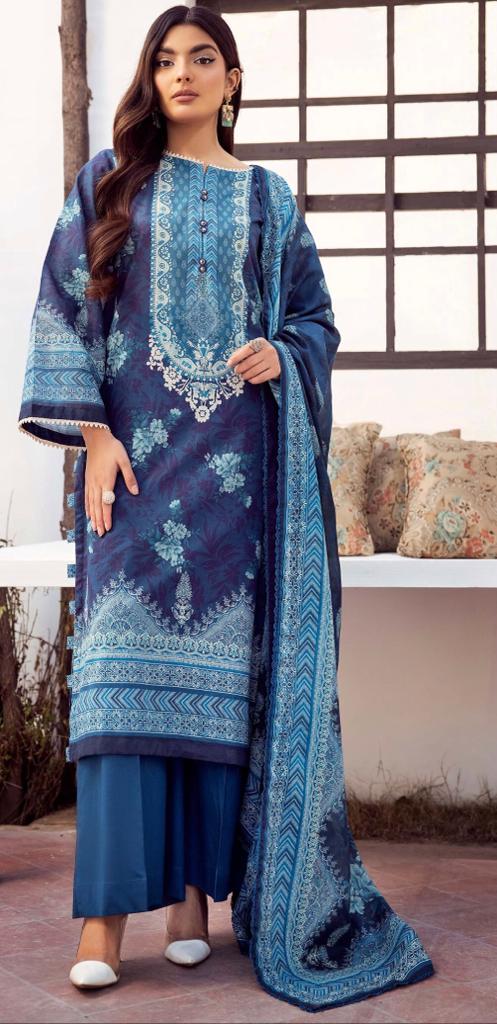 Wirsa By Zainab Khawab e Nobahar Lawn 3pc - Branded Cut Pieces